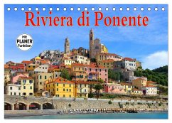 Riviera di Ponente (Tischkalender 2025 DIN A5 quer), CALVENDO Monatskalender - Calvendo;LianeM