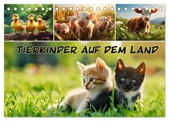 Tierkinder auf dem Land (Tischkalender 2025 DIN A5 quer), CALVENDO Monatskalender