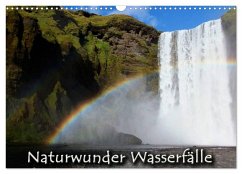 Naturwunder Wasserfälle (Wandkalender 2025 DIN A3 quer), CALVENDO Monatskalender