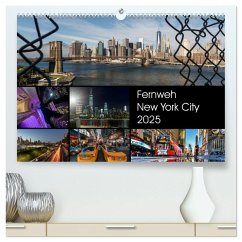 Fernweh New York City (hochwertiger Premium Wandkalender 2025 DIN A2 quer), Kunstdruck in Hochglanz - Calvendo;Krause, Kurt