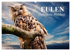 Eulen. Gefiederte Weisheit (Wandkalender 2025 DIN A2 quer), CALVENDO Monatskalender