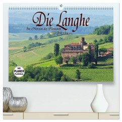 Die Langhe - Im Herzen des Piemonts (hochwertiger Premium Wandkalender 2025 DIN A2 quer), Kunstdruck in Hochglanz