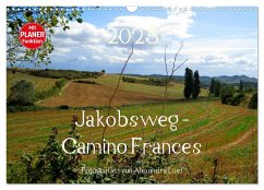 Jakobsweg - Camino Frances (Wandkalender 2025 DIN A3 quer), CALVENDO Monatskalender