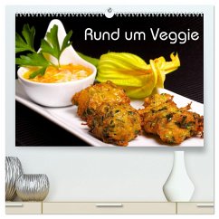 Rund um Veggie (hochwertiger Premium Wandkalender 2025 DIN A2 quer), Kunstdruck in Hochglanz