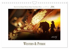 Western und Pferde (Wandkalender 2025 DIN A4 quer), CALVENDO Monatskalender
