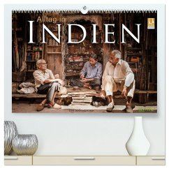 Alltag in Indien (hochwertiger Premium Wandkalender 2025 DIN A2 quer), Kunstdruck in Hochglanz - Calvendo;Benninghofen, Jens