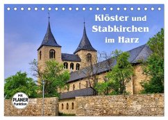 Klöster und Stabkirchen im Harz (Tischkalender 2025 DIN A5 quer), CALVENDO Monatskalender