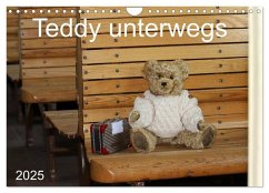 Teddy unterwegs (Wandkalender 2025 DIN A4 quer), CALVENDO Monatskalender