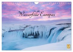 Wasserfälle Europas (Wandkalender 2025 DIN A4 quer), CALVENDO Monatskalender