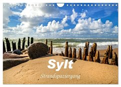 Sylt - Strandspaziergang (Wandkalender 2025 DIN A4 quer), CALVENDO Monatskalender - Calvendo;Dreegmeyer, A.