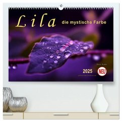 Lila - die mystische Farbe (hochwertiger Premium Wandkalender 2025 DIN A2 quer), Kunstdruck in Hochglanz