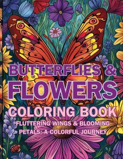 Butterflies & Flowers coloring book - Fawareh, Hani