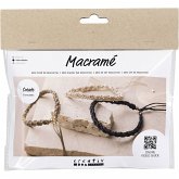 Creativ Company DIY Sets Macramé Mini Kreativ Set Macramé, Schwarz, Olivbraun, Beige, Armband, Kreativ Box Creativ Company DIY Sets Macramé Mini Kreativ Set Macramé, Schwarz, Olivbraun, Beige, Armband, Kreativ Box