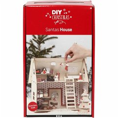 Creativ Company DIY Sets Dekoartikel Materialset Weihnachtsmann-Haus, 1 Set
