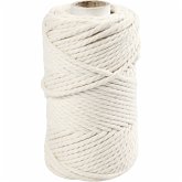 Creativ Company Macramé-Kordel Macramé-Kordel, Naturweiß, L 55 m, D 4 mm, 330 g/ 1 Rolle Creativ Company Macramé-Kordel Macramé-Kordel, Naturweiß, L 55 m, D 4 mm, 330 g/ 1 Rolle