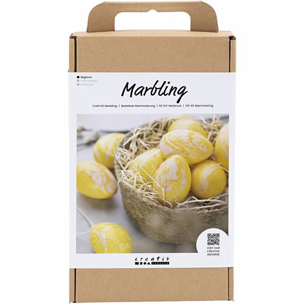 Creativ Company DIY Sets Dekoartikel Kreativ Set Marmorierung, Rosa, Gelb, Kreativ Box Creativ Company DIY Sets Dekoartikel Kreativ Set Marmorierung, Rosa, Gelb, Kreativ Box