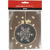 Creativ Company DIY Sets Sticken & Nadelstanzen Mini Kreativ Set Sticken, Grau, Schneeflocke, Kreativ Box Creativ Company DIY Sets Sticken & Nadelstanzen Mini Kreativ Set Sticken, Grau, Schneeflocke, Kreativ Box