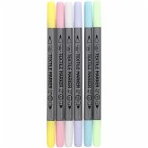 Creativ Company Textil-Marker Textil-Marker, Pastellfarben, Strichstärke 2,3+3,6 mm, 6 Stk, Kreativ Box Creativ Company Textil-Marker Textil-Marker, Pastellfarben, Strichstärke 2,3+3,6 mm, 6 Stk, Kreativ Box