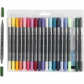 Creativ Company Textil-Marker Textil-Marker, Zusätzliche Farben, Strichstärke 2,3+3,6 mm, 20 Stk/ Kreativ Box Creativ Company Textil-Marker Textil-Marker, Zusätzliche Farben, Strichstärke 2,3+3,6 mm, 20 Stk/ Kreativ Box