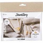 Creativ Company DIY Sets Beads Mini Kreativ Set Schmuck, Halskette und Ohrringe aus Honigkalzit, Kreativ Box Creativ Company DIY Sets Beads Mini Kreativ Set Schmuck, Halskette und Ohrringe aus Honigkalzit, Kreativ Box