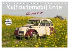 Kultautomobil Ente Citroën 2CV (Tischkalender 2025 DIN A5 quer), CALVENDO Monatskalender