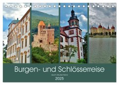 Burgen- und Schlösserreise durch Deutschland (Tischkalender 2025 DIN A5 quer), CALVENDO Monatskalender