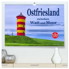 Ostfriesland - zwischen Watt und Moor (hochwertiger Premium Wandkalender 2025 DIN A2 quer), Kunstdruck in Hochglanz