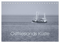 Ostfrieslands Küste 2025 (Tischkalender 2025 DIN A5 quer), CALVENDO Monatskalender