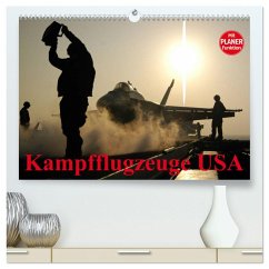 Kampfflugzeuge USA (hochwertiger Premium Wandkalender 2025 DIN A2 quer), Kunstdruck in Hochglanz - Calvendo;Stanzer, Elisabeth