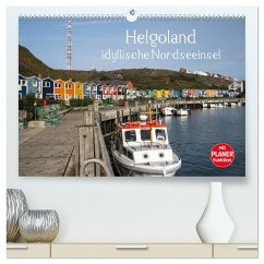 Helgoland - idyllische Nordseeinsel (hochwertiger Premium Wandkalender 2025 DIN A2 quer), Kunstdruck in Hochglanz