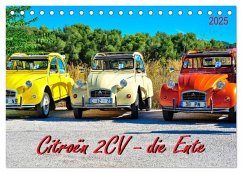 Citroën 2CV - die Ente (Tischkalender 2025 DIN A5 quer), CALVENDO Monatskalender