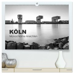 Köln - monochrome Ansichten (hochwertiger Premium Wandkalender 2025 DIN A2 quer), Kunstdruck in Hochglanz