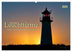 Leuchttürme - maritime Wegweiser weltweit (Wandkalender 2025 DIN A2 quer), CALVENDO Monatskalender