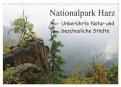 Nationalpark Harz Unberührte Natur und beschauliche Städte (Wandkalender 2025 DIN A3 quer), CALVENDO Monatskalender