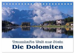 Die Dolomiten - Traumhafte Welt aus Stein (Tischkalender 2025 DIN A5 quer), CALVENDO Monatskalender