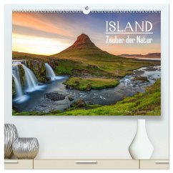 ISLAND - Zauber der Natur (hochwertiger Premium Wandkalender 2025 DIN A2 quer), Kunstdruck in Hochglanz - Calvendo;Büchler und Christine Berkhoff, Martin