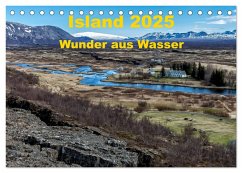 Island ¿ Wunder aus Wasser (Tischkalender 2025 DIN A5 quer), CALVENDO Monatskalender - Calvendo;Dumont, Andreas