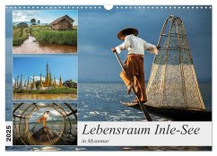 Lebensraum Inle-See in Myanmar (Wandkalender 2025 DIN A3 quer), CALVENDO Monatskalender