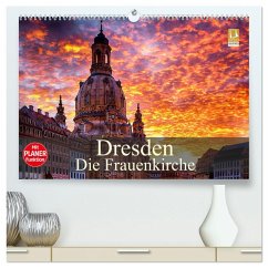 Dresden - Die Frauenkirche (hochwertiger Premium Wandkalender 2025 DIN A2 quer), Kunstdruck in Hochglanz