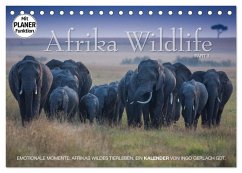 Emotionale Momente: Afrika Wildlife. Part 3. (Tischkalender 2025 DIN A5 quer), CALVENDO Monatskalender