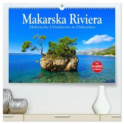 Makarska Riviera - Malerische Urlaubsorte in Dalmatien (hochwertiger Premium Wandkalender 2025 DIN A2 quer), Kunstdruck in Hochglanz