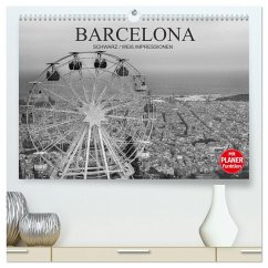 Barcelona Schwarz / Weiß Impressionen (hochwertiger Premium Wandkalender 2025 DIN A2 quer), Kunstdruck in Hochglanz - Calvendo;Meutzner, Dirk