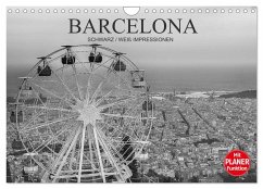 Barcelona Schwarz / Weiß Impressionen (Wandkalender 2025 DIN A4 quer), CALVENDO Monatskalender - Calvendo;Meutzner, Dirk