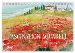 Faszination Aquarell - Eckard Funck (Tischkalender 2025 DIN A5 quer), CALVENDO Monatskalender