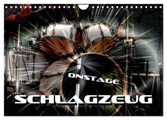 Schlagzeug onstage (Wandkalender 2025 DIN A4 quer), CALVENDO Monatskalender