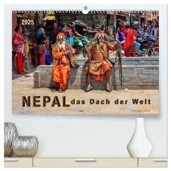 Nepal - das Dach der Welt (hochwertiger Premium Wandkalender 2025 DIN A2 quer), Kunstdruck in Hochglanz