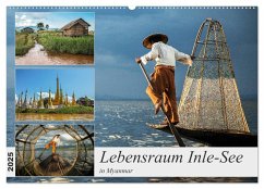 Lebensraum Inle-See in Myanmar (Wandkalender 2025 DIN A2 quer), CALVENDO Monatskalender