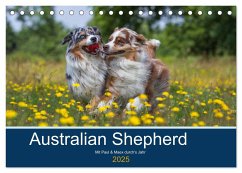 Australian Shepherd 2025 (Tischkalender 2025 DIN A5 quer), CALVENDO Monatskalender