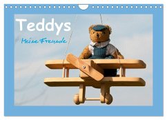 Teddys Meine Freunde (Wandkalender 2025 DIN A4 quer), CALVENDO Monatskalender