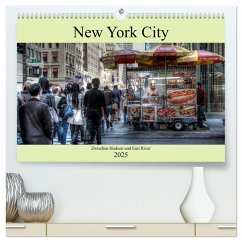 New York City - Zwischen Hudson und East River (hochwertiger Premium Wandkalender 2025 DIN A2 quer), Kunstdruck in Hochglanz